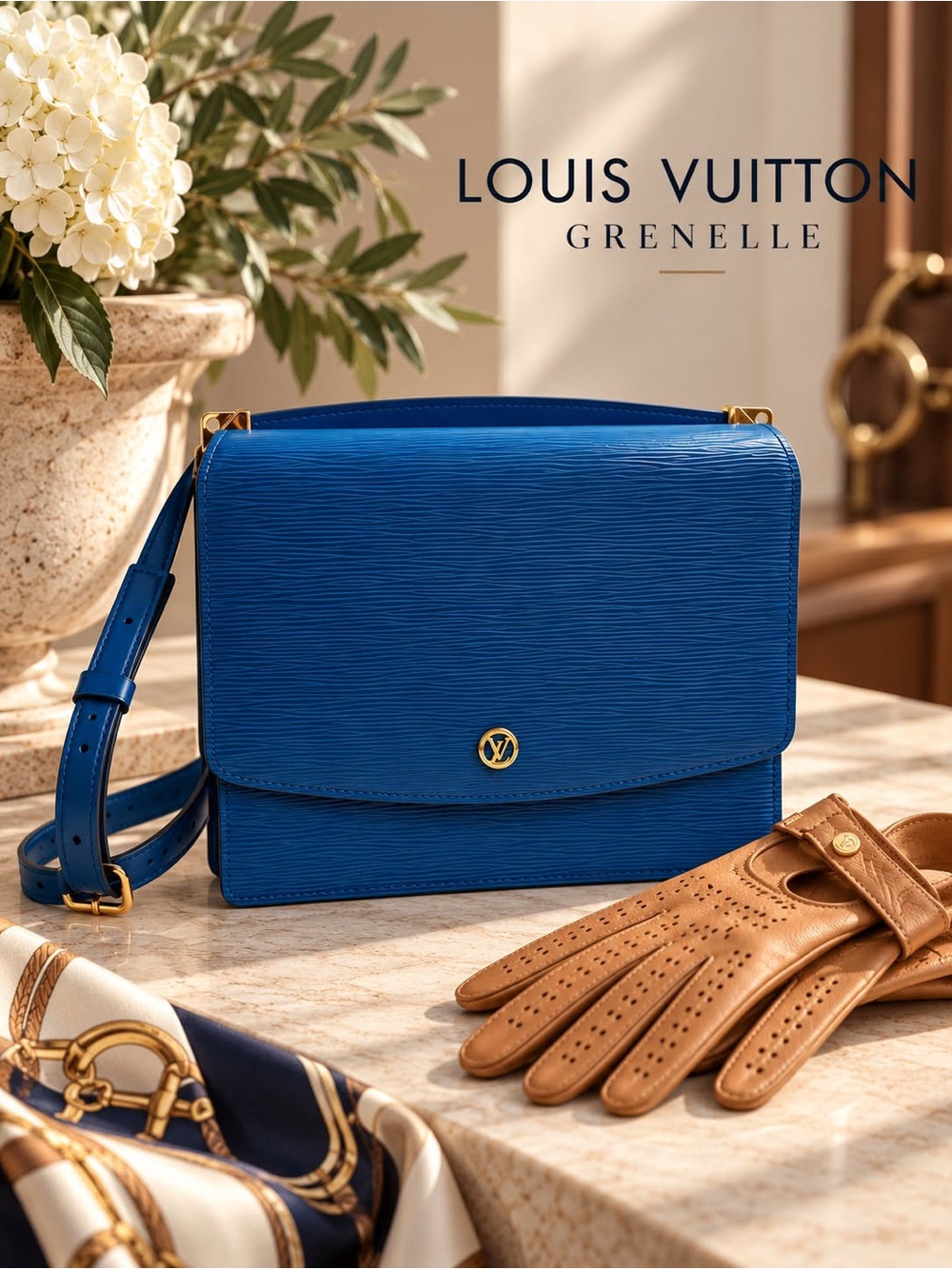 Authentic Louis Vuitton Épi Grenelle both sides crossbody